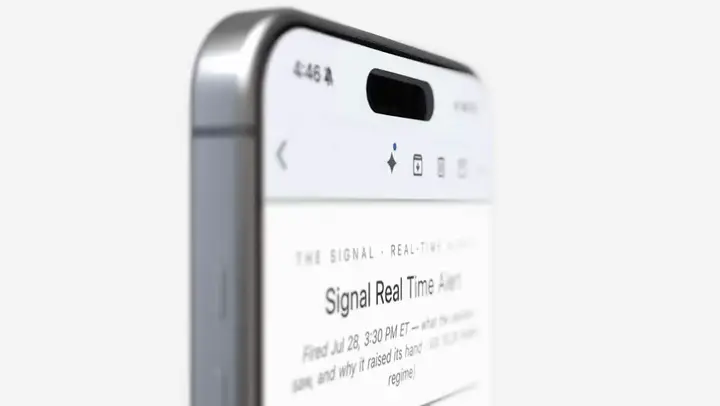 The Signal Alerts mobile experience